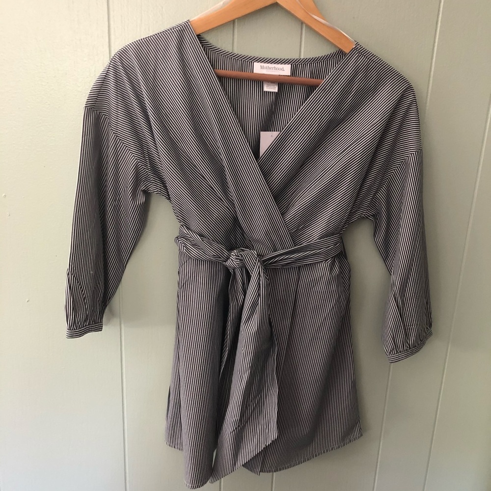 NWT! Motherhood Maternity Striped Top - Size XS